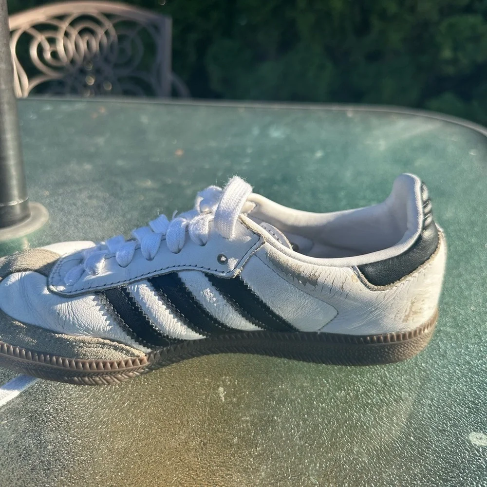 ADIDAS SAMBA OG Low White/Black Gum Unisex Size-4
